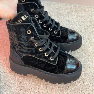 Chanel Women's Black Boots